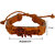M Men Style Religious Lord Shree Shankar Mahadev Shiv Trishul Brown Leather   Bracelet