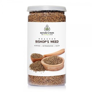 Nature's Park Roasted Bishop's Weed (Ajwain) - Carrom Seed Improves Digestion and Weight Loss (Pet Jar) 100 g