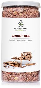 Nature's Park Arjun Tree (Arjun Chaal) - Bitter in Taste , Improves High Blood Pressure (Pet Jar) 85 g