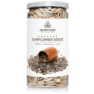 Nature's Park Roasted Sunflower Seeds - High in Protein  Rich in Healthy Fats (Pet Jar) 120 g