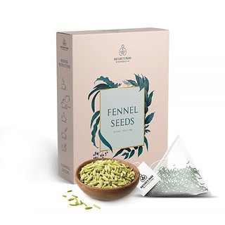 Nature's Park Finest Fennel (Saunf) Herbal Infusion - Cleanses Skin  Freshens up Breath Fennel , USDA Certified, (Pyramid Infusion Bags-5)