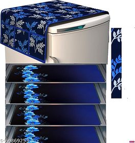 REVEXO Multicolour Fridge Top with 04 Fridge Mat