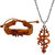M Men Style Devnagari Shiv Large  Om Trishul  Copper  Leather Zinc  Jwellery Set For Men And Women