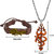 M Men Style Devnagari Shiv Large  Om Trishul  Copper  Leather Zinc Jwellery Set For Men And Women