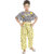Kavshil Grey Top With Yellow Pant For Girls