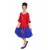 Kavshil Red Top N Bluee Bottom For Girls