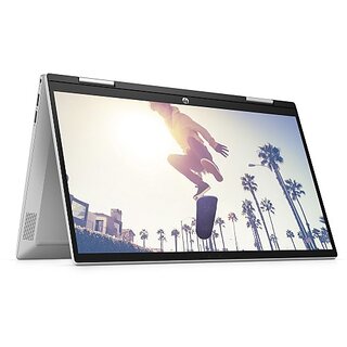 Hp Pavilion X360 Core I3 11Th Gen - (8 Gb/256 Gb Ssd/Windows 11 Home) 14-Dy0190Tu 2 In 1 Laptop(14 Inch, Natural Silver, 1.52 Kg, With Ms Office)