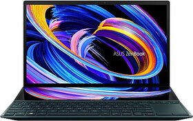 Asus Zenbook Duo 14 (2021) Touch Panel Intel Evo Core I7 11Th Gen - (16 Gb/1 Tb Ssd/Windows 10 Home) Ux482Ea-Hy777Ts Thin And Light Laptop(14 Inch, Celestial Blue, 1.57 Kg, With Ms Office)