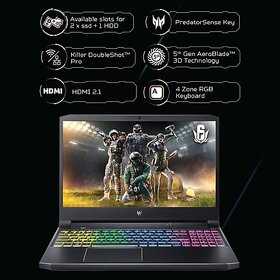 Acer Predator Helios 300 Core I7 11Th Gen - (16 Gb/1 Tb Ssd/Windows 10 Home/6 Gb Graphics/Nvidia Geforce Rtx 3060/165 Hz) Ph315-54-78Cp/Ph315-54 Gaming Laptop(15.6 Inches, Abyssal Black, 2.3 Kg)