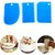 Velofeil Multicolor 3 Pcs Plastic Dough Scraper Icing Cake Fondant Designing and Decoration Chopping Cutter Baking Tools