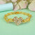 Memoir Brass Goldplated AD CZ Imitation Diamond Love Heartshape Bracelet Women Fashion Jewellery (BLNI8192)
