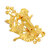 Brass Goldplated Flower design Colourful  Sareepin Dupatta Pin Brooch unisex