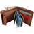 Eaglebuzz Tan Leatherite Bi-fold Wallet with 9 ATM Card Holder