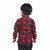 Kid Kupboard Pure Cotton Full-Sleeves Check Box Printed Shirt For Boys (Red, Pack of 1)