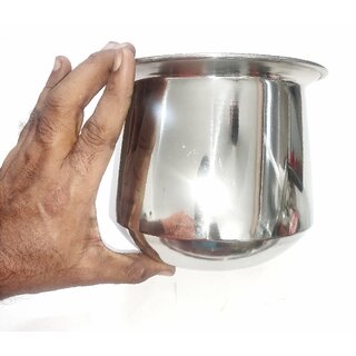 Buy NAKSHATHRA - Wide Mouth Stainless Steel Made Butter / GHEE Chatty ...