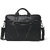 MATRICE laptop cum messenger bag with Black faux vegan leather(NE-S-0801-Black)