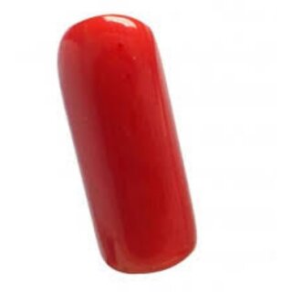 8.50 Ratti Red Coral Stone Original Certified Cultured Capsule Italian Red Coral (Mooga)