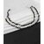 Black Ruby Stone Studded Anklet For Woman and Girls (Pack of 2)