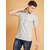 2DUDES BY RDG Men's Solid Light Grey Cotton Matty Slim Fit Side Slit Polo T-Shirt