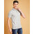 2DUDES BY RDG Men's Solid Light Grey Cotton Matty Slim Fit Side Slit Polo T-Shirt