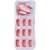 Lick - Press on Nails 24 pcs Coral Pink Artificial/False Reusable Acrylic Nails With Application Kit LKB-88-16