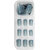 Lick - Press on Nails 24 Pcs Sky Blue Square Shape Artificial Nails Extension Reusable Stick on Nails LKA-88-6