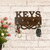 Modern Design Wood Key Holder(5 Hooks, Brown)