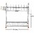WINSTAR Stainless Steel 2 Shelf Wall Mount Kitchen Racks Dish Rack Kitchen Stand Bartan Stand (15 x 15 inches )