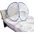 Foldable Baby Mosquito Net for 0 to 36 Months Year Old Baby White Color and Blue Border