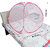 Foldable Baby Mosquito Net /Machhardani High Durability Pink Color and Pink Border