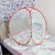 Foldable Baby Mosquito Net Strong,High Durability White Color and Red Border