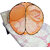 Baby Mosquito Net Polyester Foldable for Baby Orange Color and Black Border