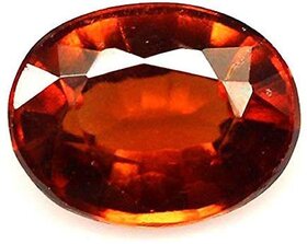 Parushi Gems 5 Ratti Natural Gomed Oval Cut Faceted Gemstone Hessonite Garnet Original Certified January Birthstone For Unisex