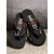 The Mini Needle Men Daily Wear Black Red Flip Flops