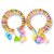 Bangles for Girls Kids & Women Babies Flowers Thick Plastic Korean Men Clip