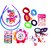 Hair Accessories Combo for Girls Kids & Women Wigs Rabbar Plain Neon Yr Offer