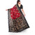 SVB Saree Red & Black  Art Silk Printed Saree