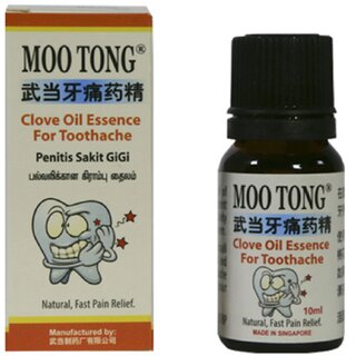 Movitronix Moo tong Clove Oil Essence for Toothache (10ml) Pack of 1 Singapore Product