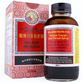 Movitronix NIN JIOM PEI PA KOA 300ML, NATURAL HERBAL SYRUP, Soothing Throat hongkong product pack of 1