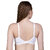 PEACH SMILE Solid Seamed Non Padded Bra For Women-White-Black