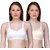 PEACH SMILE Non Padded Full Coverage Bra For Women-White.Skin