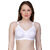 PEACH SMILE Solid Seamed Non Padded Bra For Women-Skin-White