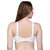 PEACH SMILE Solid Seamed Non Padded Bra For Women-Skin-White