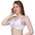 PEACH SMILE Solid Seamed Non Padded Bra For Women-Skin-White