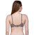 PEACH SMILE Solid Seamed Non Padded Bra For Women-Brown-Black