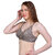 PEACH SMILE Solid Seamed Non Padded Bra For Women-Brown-Black