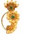 Shrungarika Gold Plated Traditional Ethnic Bridal Maharashtrian Nose Ring/Nath without piercing(N-617)