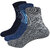 ANKII Cotton Stylish Self Design Men Ankle Length Socks, Pack Of 3