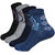ANKII Cotton Stylish Self Design Men Ankle Length Socks, Pack Of 4