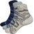 ANKII Cotton Stylish Self Design Men Ankle Length Socks, Pack Of 3